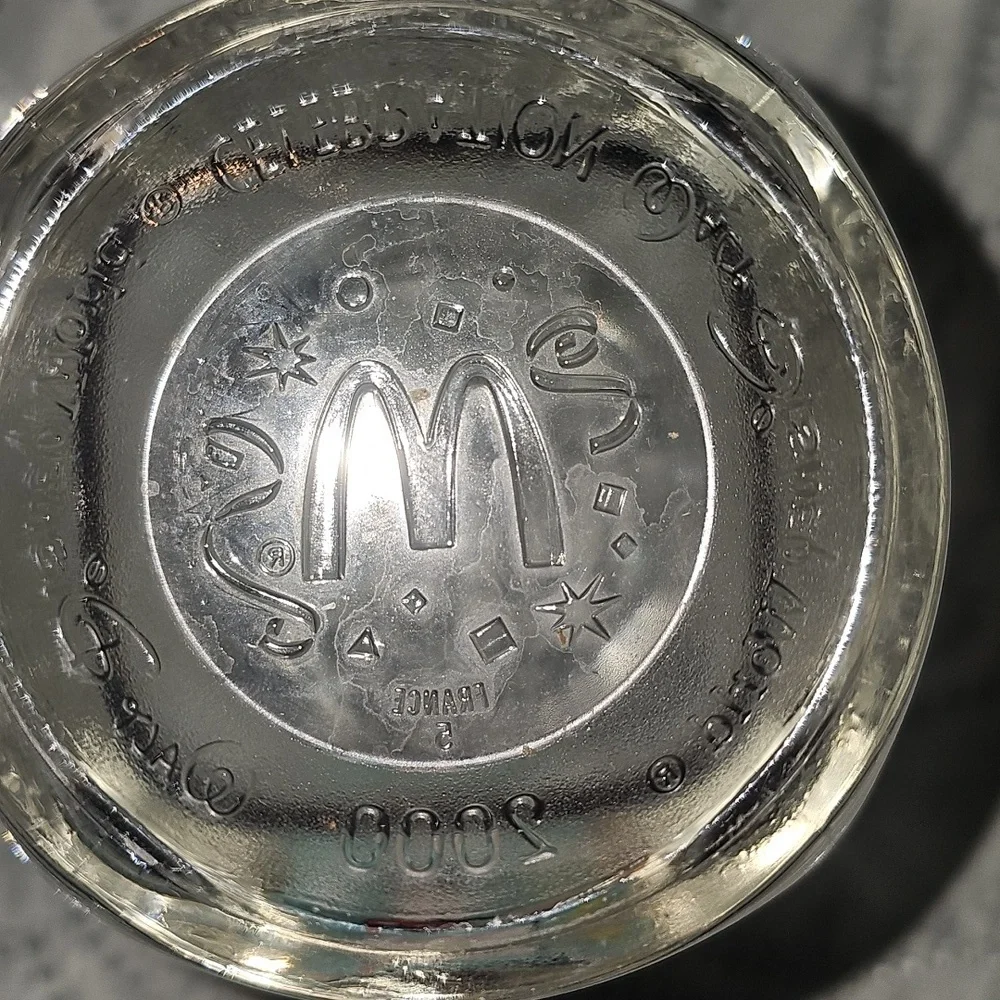 Disney Mickey Mouse McDonalds Glass - Colorful Design From 2000